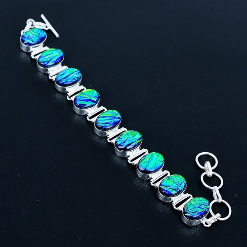 Bracciale con gioielli fatti - , a