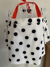 Zara L Blusa a pois bardot