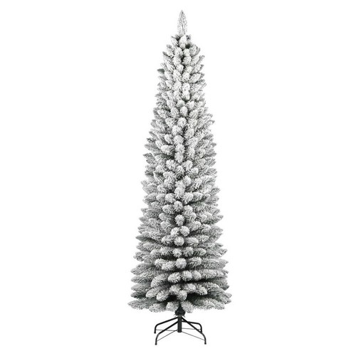 Albero natale slim innevato - di,