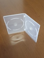 CUSTODIA DVD 2 POSTI 14MM TRASPARENTE - Pacchetto da 5 PZ 