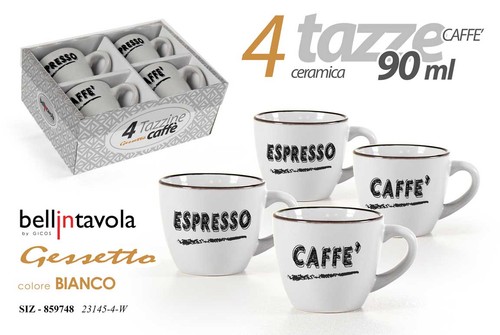 Set tazzine caffè espresso - 4,