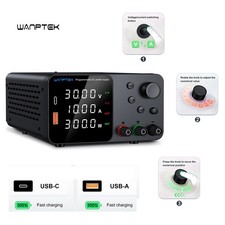 Alimentation électrique réglable variable de laboratoire CC 0-30/60/120V,0-5/10A