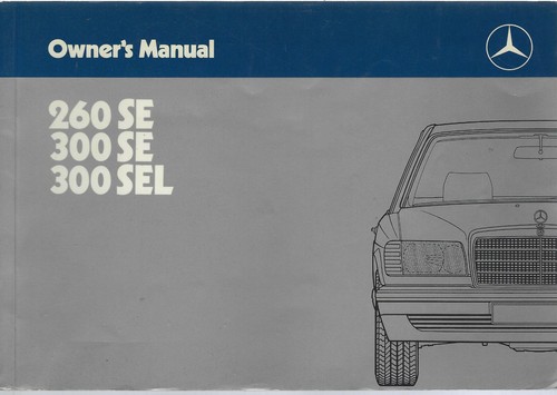 Mercedes 126 owner manual - mercedes,