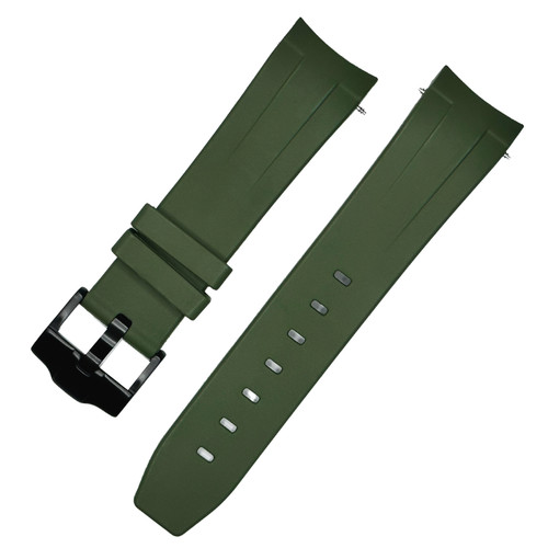 Cinturino gomma fkm verde - gomma,