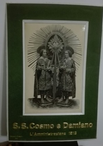 Quadro antico santi medici - santi,