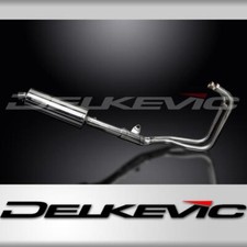 KAWASAKI ER5 1996-07 IMPIANTO DI SCARICO COMPLETO 350mm SILENZIATORE OVALE INOX