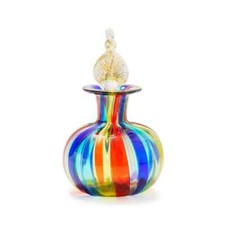 Nuovo Murano Arcobaleno Piccolo Vaso Bottiglia Profumo Arte Italiana Vetro di Venezia