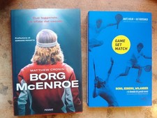 2 BEI  LIBRI DI ' TENNIS  '  : ' BORG - McENROE  ' + '  GAME  SET  MATCH  '  !!!