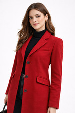 ZARA Cappotto Sartoriale Rosso
