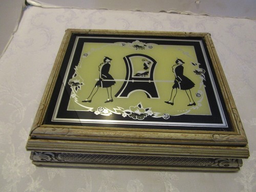 Vintage reverse painted - vintage, reverse-painted