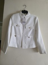 ZARA textured high collar