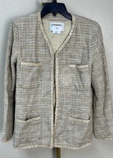 Vintage Chanel Linen 4 Pocket