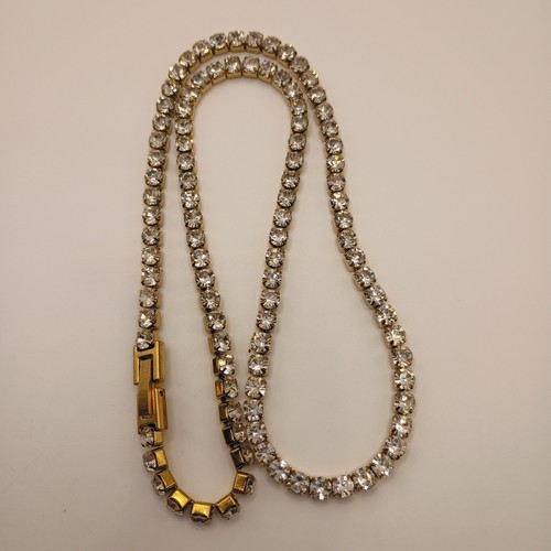 Collana tennis strass - collana,