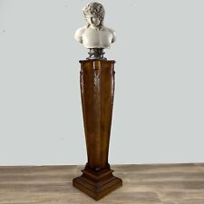 Colonna Antica in legno stile classico 800 porta vaso Piedistallo per Bronzo