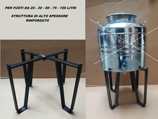 SUPPORTO X BIDONE FUSTO CONTENITORE OLIO  VINO ACQUA MADE IN ITALY