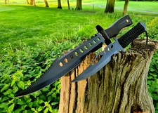 Set 2 coltelli Bullson coltello da cespuglio coltello da caccia machete caccia campeggio 