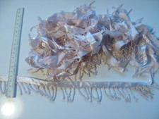 5 MT PASSAMANERIA BORDO FRANGIA PERLINE ROSA CHIARO ALT 4 CM SARTORIA TEATRALE