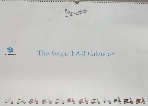 Calendario piaggio 1998 - calendario,