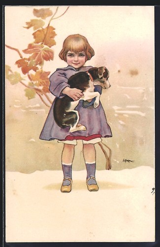 Cartolina artista leopoldo - cartolina, d'artista