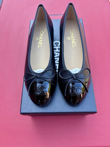 Chanel ballerines cuir noires - cuir,