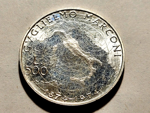 500 lire argento guglielmo - 500,