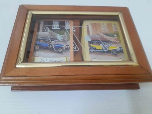 Cofanetto legno carte - in, +carte