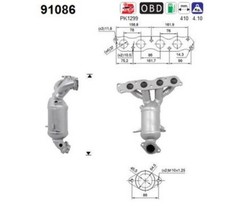 63 KW 86 CV CATALIZZATORE PER