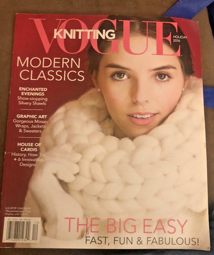 Vtg vogue knitting magazine - knitting,