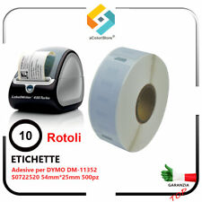 Etichette adesive per DYMO DM11352 S0722520 Label Writer 310 400 450 10 Rotoli