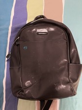 Piquadro Zaino Da Pc in Pelle - Blu Grigio, 27.5 x 39 x 15cm...