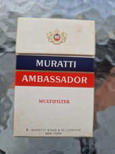 PACCHETTO SIGARETTE VUOTO OLD CIGARETTES PACKET EMPTY-   MURATTI AMBASSADOR  -SS