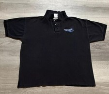 Polo Dipendente Dark Zero GameStop Manager Perfetta Uomo Taglia Large Nera Xbox 360