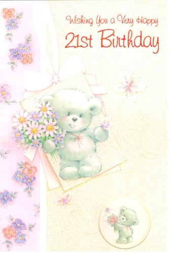 Biglietto compleanno - biglietto, 21°