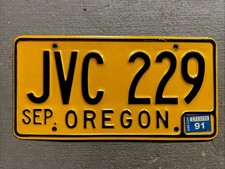 VINTAGE OREGON LICENSE PLATE