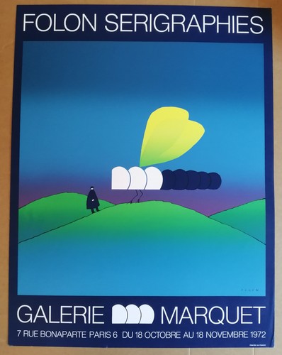 Folon seriegraphies affiche - folon,