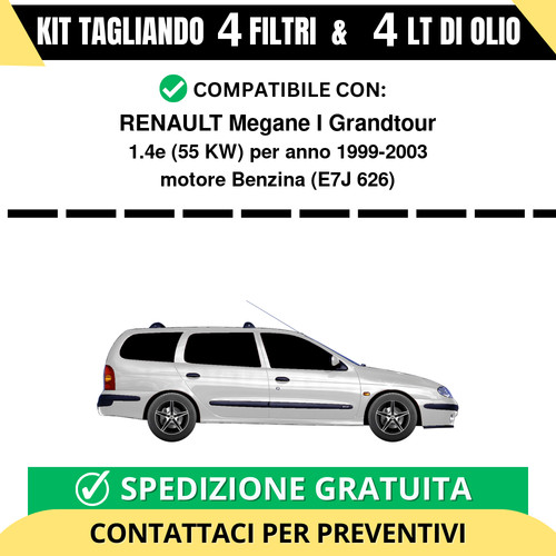 Tagliando per renault megane - per, i