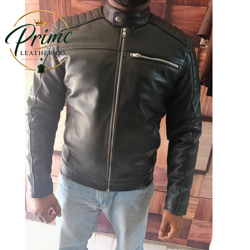 Giacca biker uomo - , pelle
