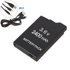 Batteria + Cavo Caricatore Dati USB per Sony Lite PSP 2° PSP-3000 PSP-3001 PSP-3004