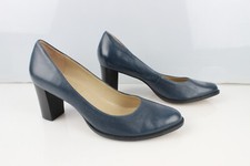 Scarpe Col Tacco In Pelle Blu San Marina T 41 In Ottime Condizioni