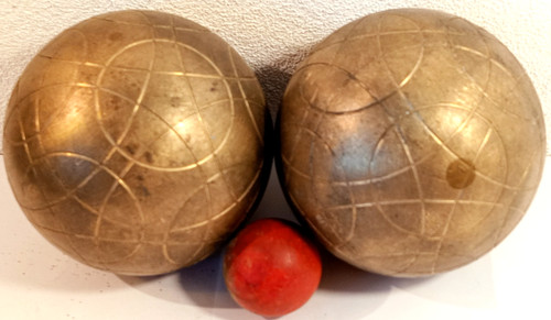 Bocce metallo con - bocce,