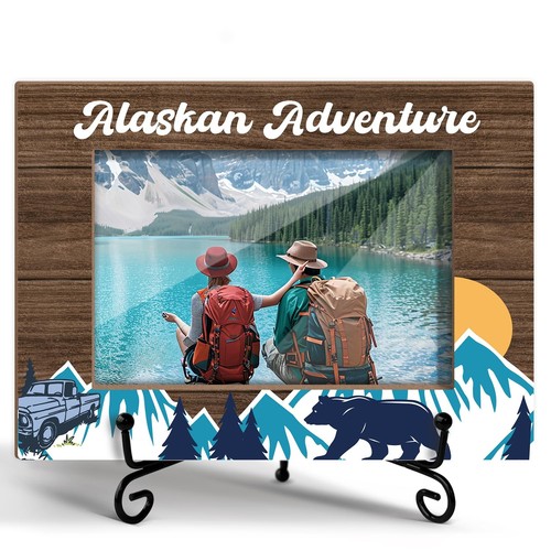 Alaskan adventure photo frame - alaskan,