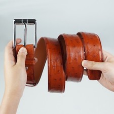 Cintura vera pelle di struzzo