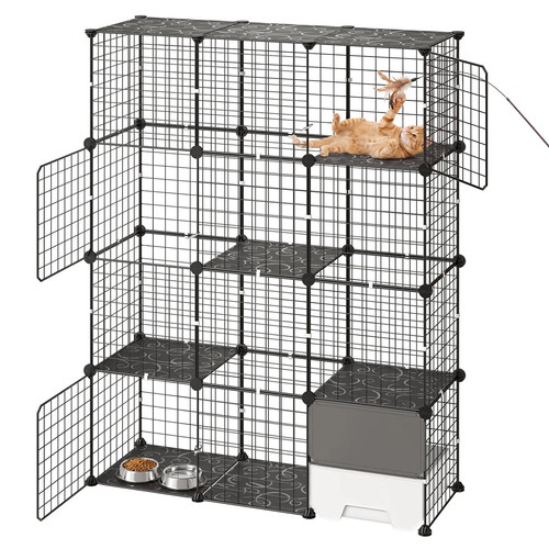Gabbia per gatti livelli con - per, 4