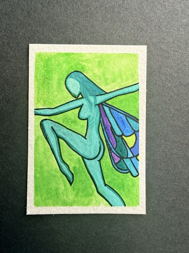 Carta artistica originale aceo - artistica,