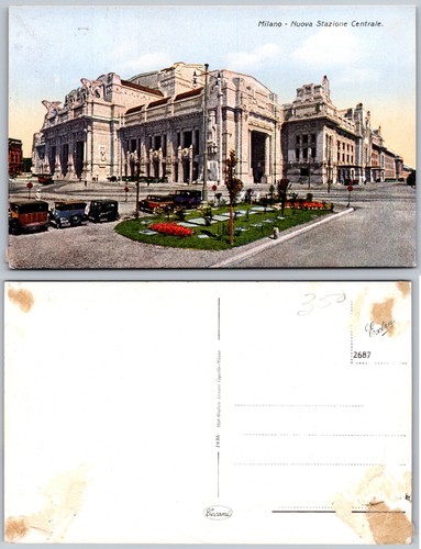 Cartolina stazione centrale - cartolina,