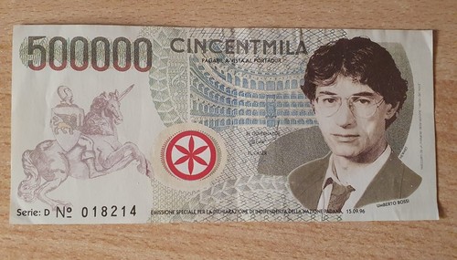 Lire 500000 umberto - umberto, bossi