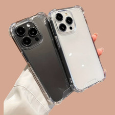 Custodia antiurto TRASPARENTE per I PHONE 15 7 8 11 XR 14 15 Pro Max 16 Pro Max 12 SE 16