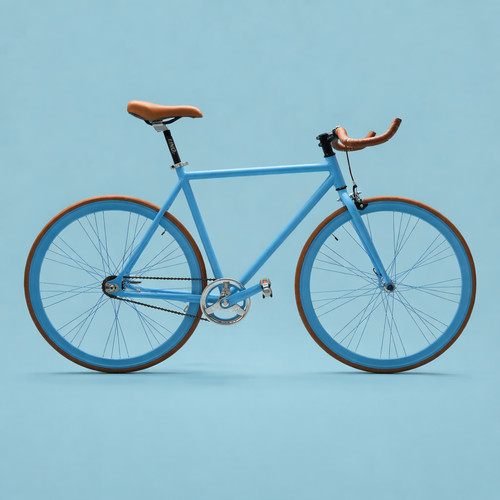 Bici fixed uomo - 28, marrone