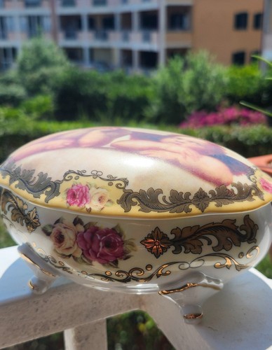 Scatola vintage porcellana - scatola,