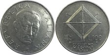Italy 100 Lire 1974 GUGLIELMO